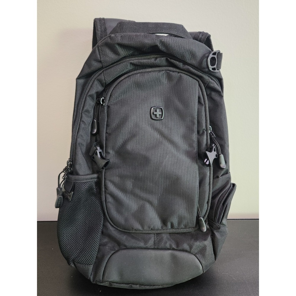 Black Swiss Gear Airflow 3598 Backpack With Tablet Laptop 18" Pocket